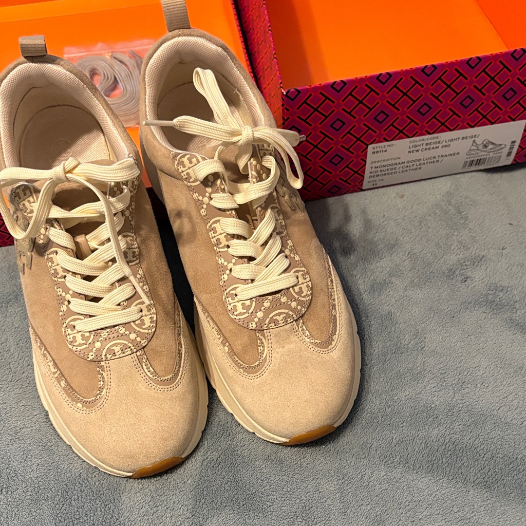 Tory Burch Cream And Tan Women's Sneakers